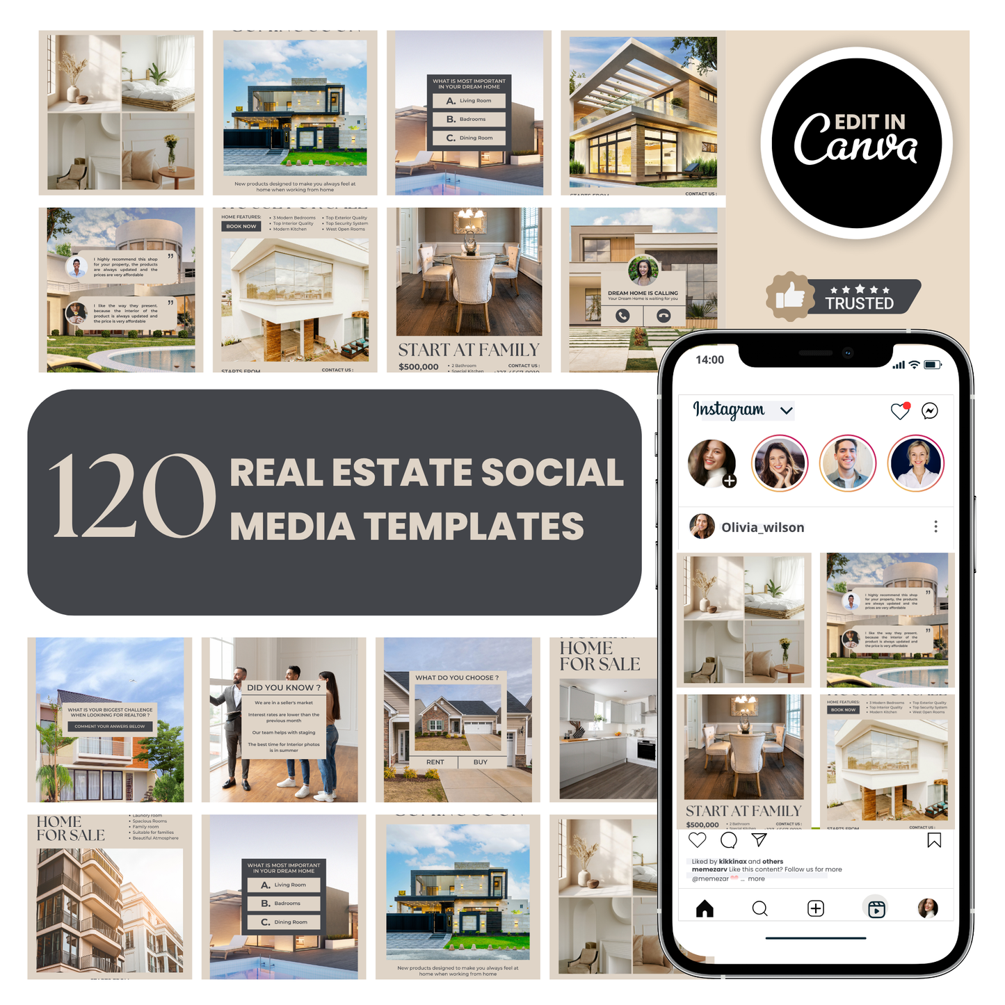 Real Estate social media templates