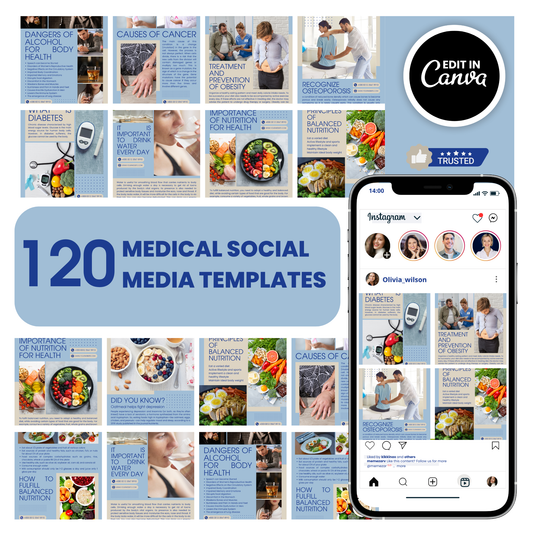 Medical social media templates