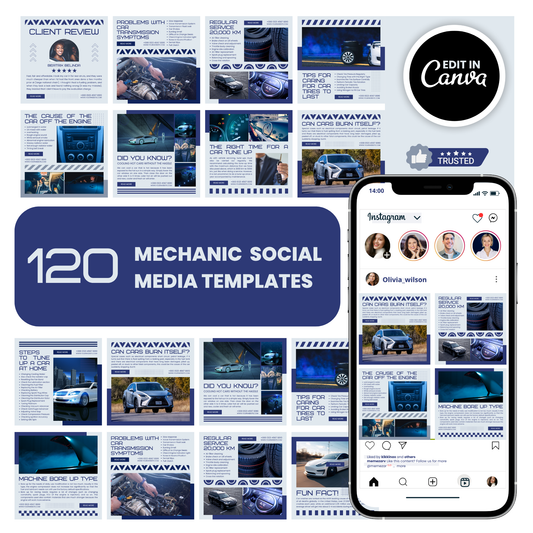Mechanic social media templates