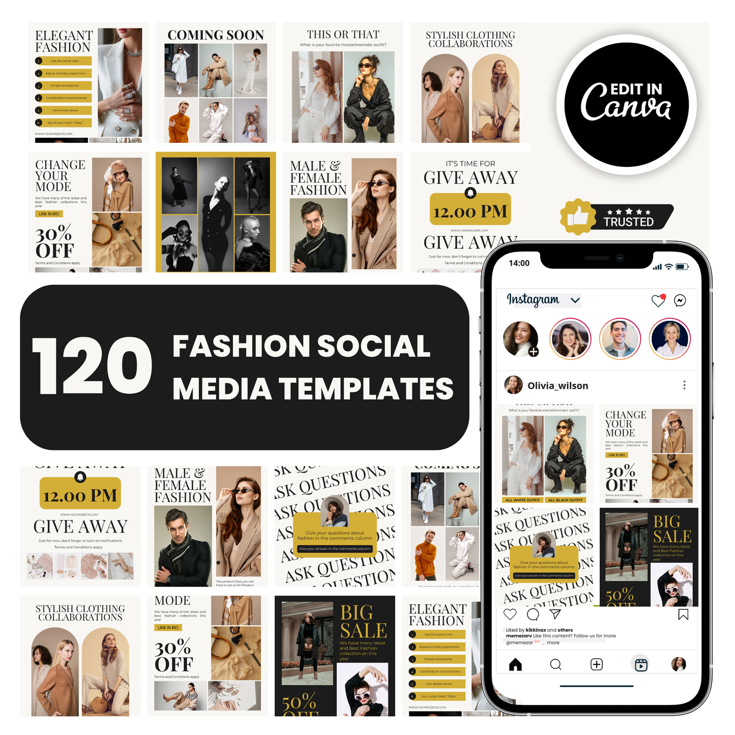 Fashion social media template