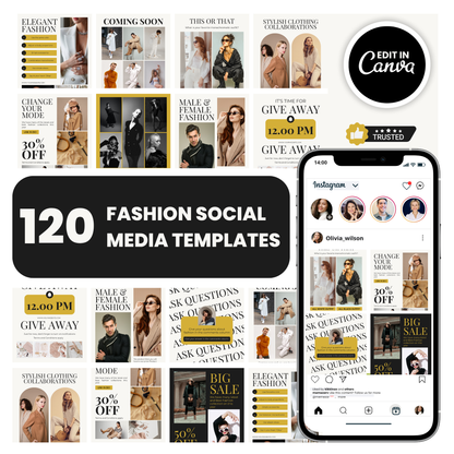 Fashion social media template