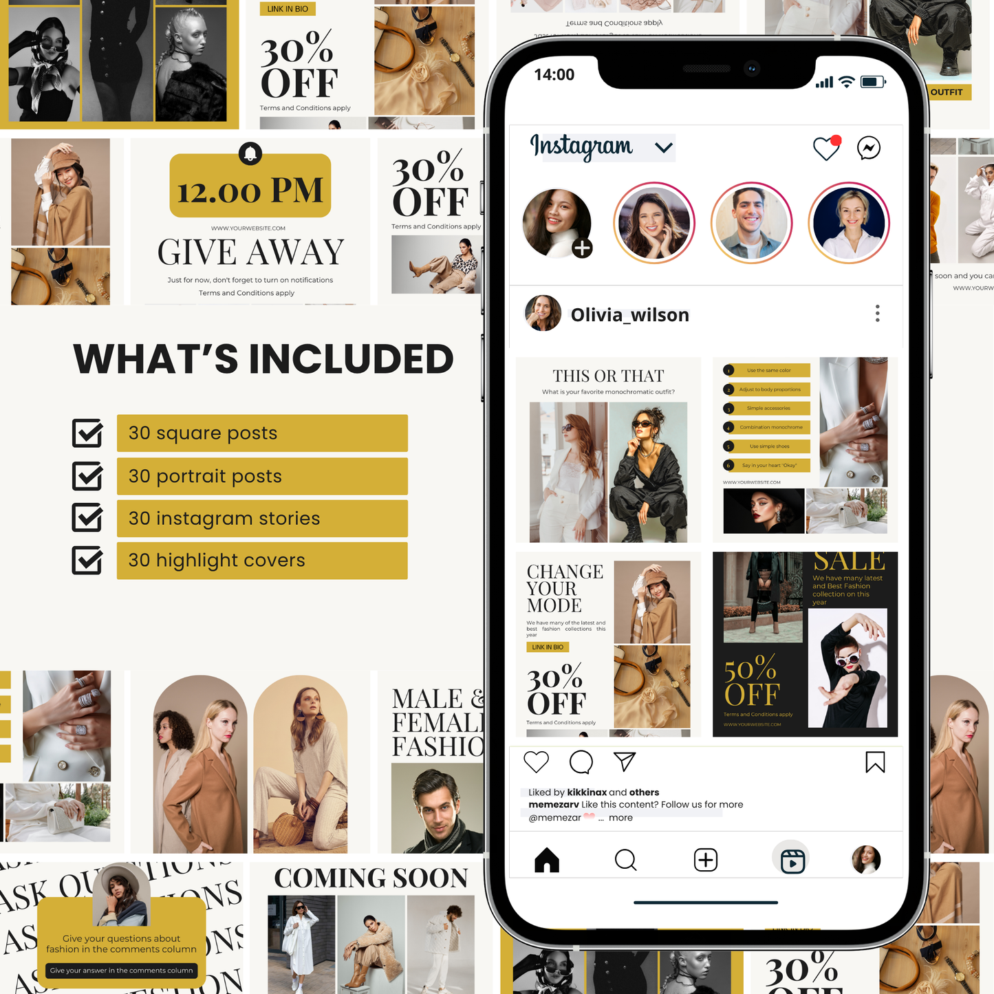 Fashion social media template
