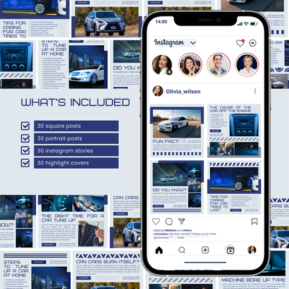 Mechanic social media templates
