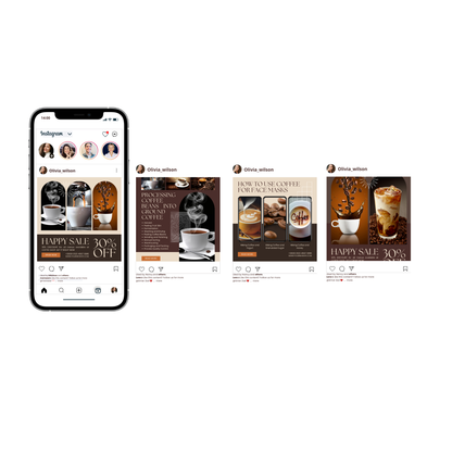 Coffee social media templates
