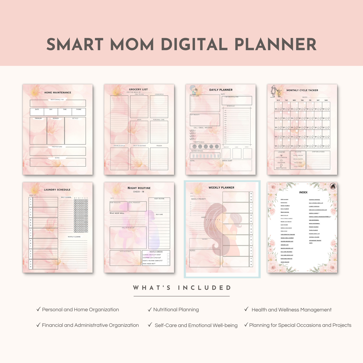 The smart Mom Digital Planner